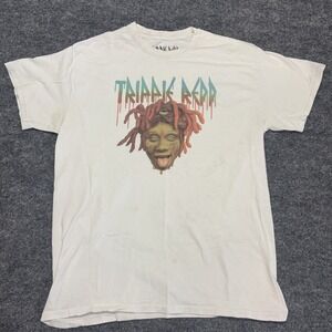 Trippy Redd Shirt Short Sleeve Crew Neck Concert Shirt Band Tee Rap White M